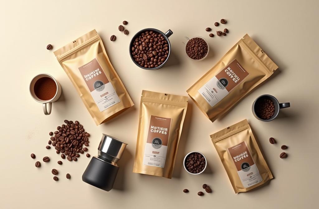 Photo of Southern Cross Coffee Co. ultimate coffee prize pack including coffee bags, brewing equipment, and mug